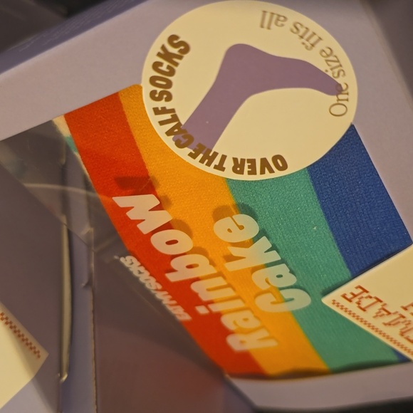 ❤️BUY 2 GET 1 FREE Eat My Socks Rainbow Cake Unisex Socks, Retail $15.99US - Picture 12 of 14